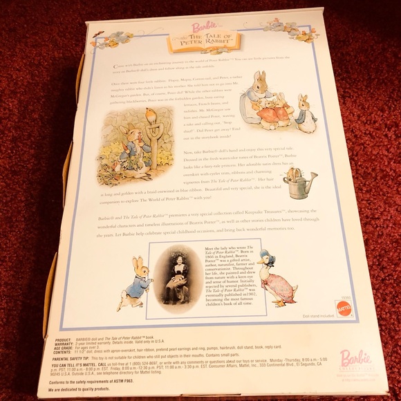 Barbie The Tale of Peter Rabbit.  Brand new..never opened. - Picture 3 of 6